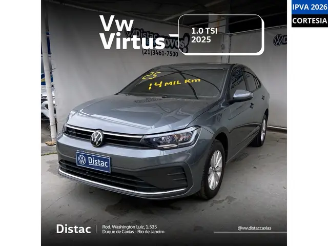 Carro Volkswagen Virtus 2025 1.0 TSI (Aut.)