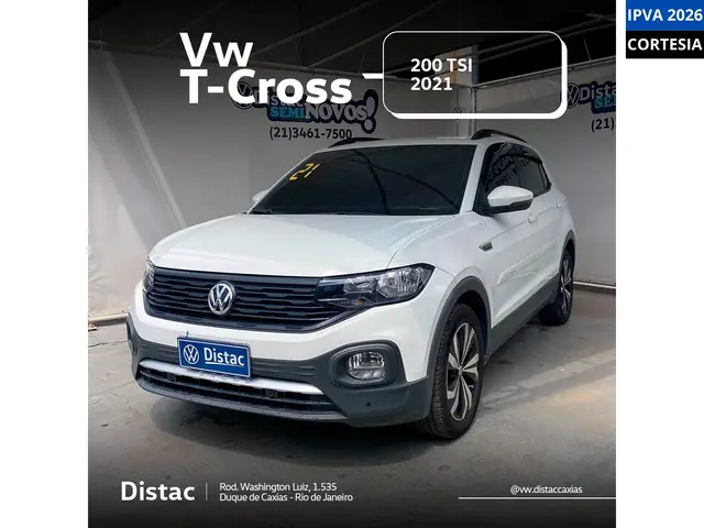 Carro Volkswagen T-Cross 2021 1.0 200 TSI Sense (Aut) (Flex)