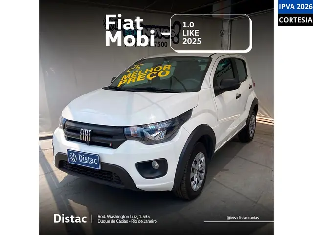Carro Fiat Mobi 2025 Like 1.0