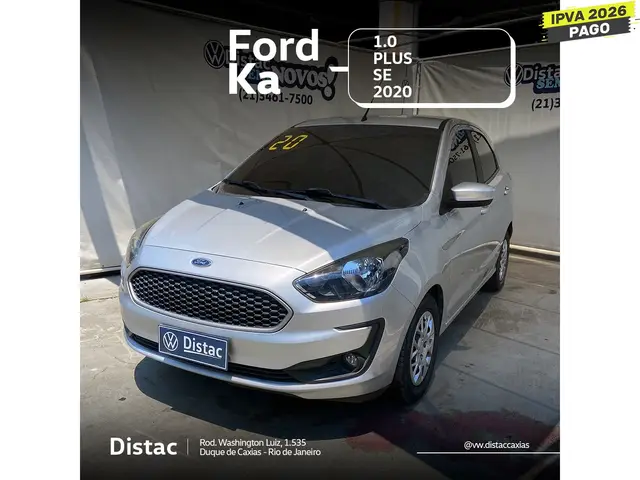 Carro Ford Ka 2020 1.0 SE Plus (Flex)
