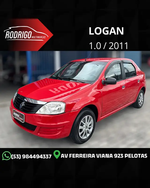 Carro Renault Logan 2011 Authentique 1.0 16V (flex)