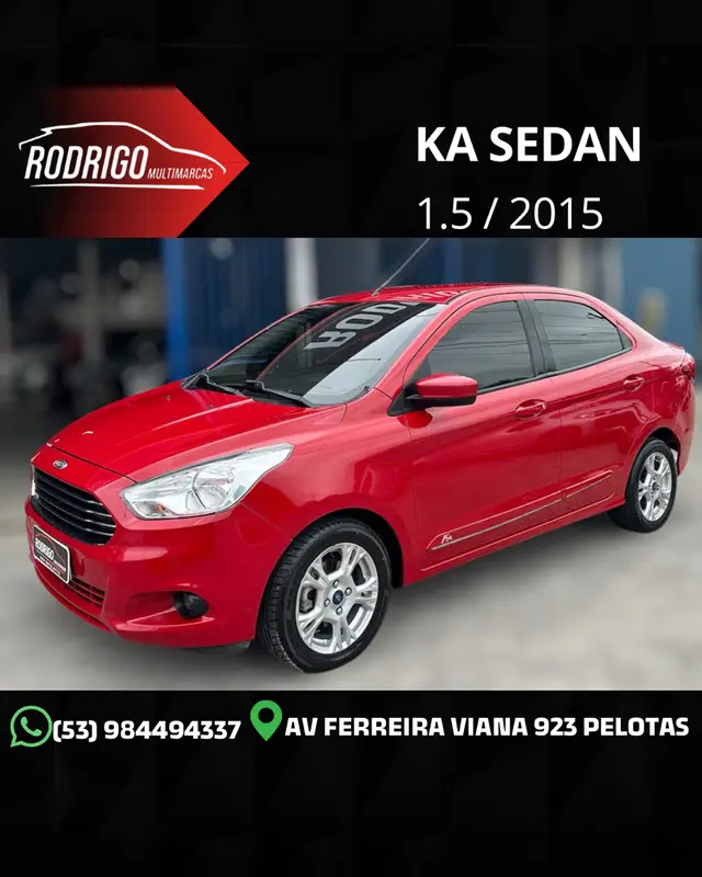 Carro Ford Ka Sedan 2015 SEL 1.5 16v (Flex)