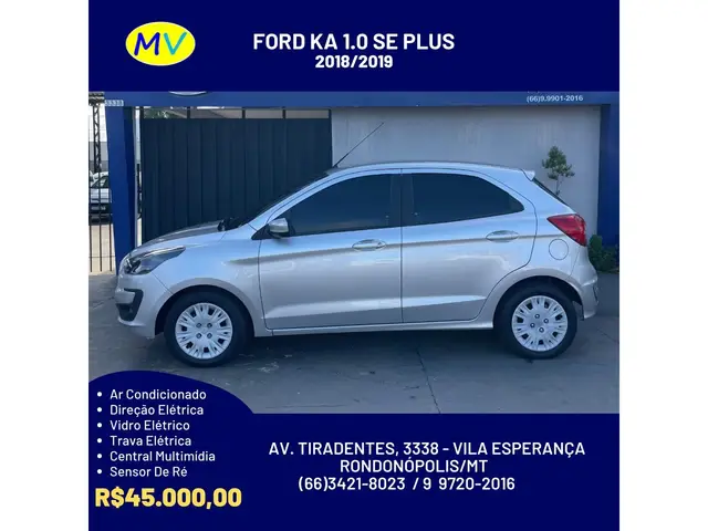 Carro Ford Ka 2019 1.0 SE Plus (Flex)