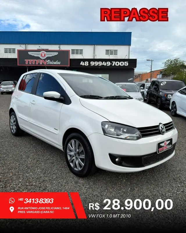 Carro Volkswagen Fox 2010 1.0 Mi Total Flex 8V