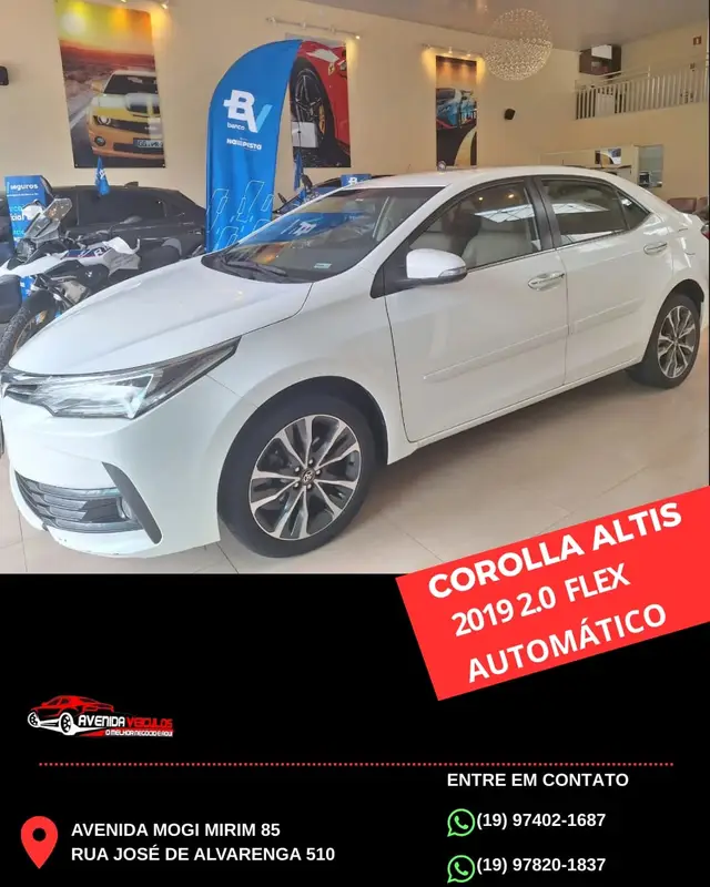 Carro Toyota Corolla 2019 2.0 Altis Multi-Drive S (Flex)