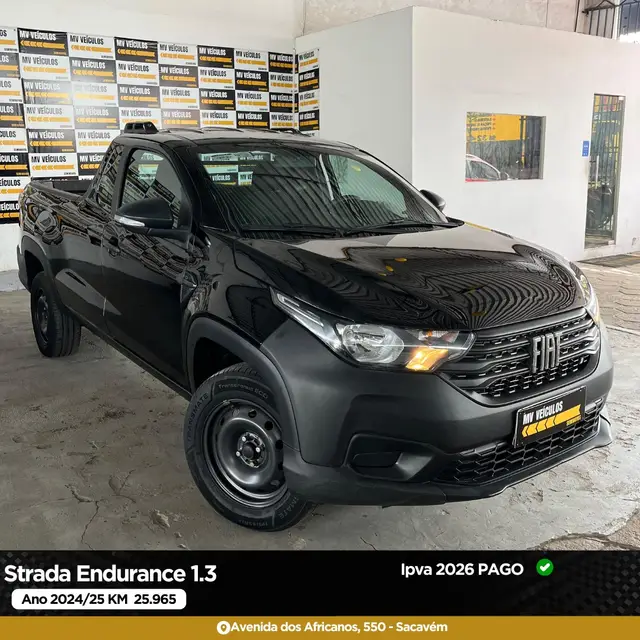 Carro Fiat Strada 2025 Endurance 1.3 Flex 8V CS