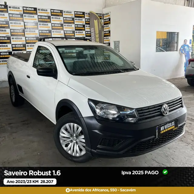 Carro Volkswagen Saveiro 2023 Robust 1.6 MSI CS (Flex)