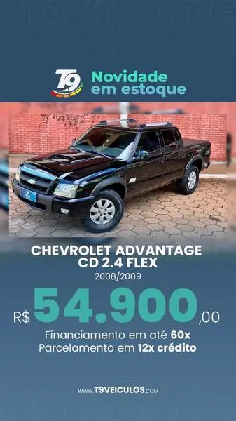 Carro Chevrolet S10 Cabine Dupla 2009 S10 Advantage 4x2 2.4 (Flex) (Cab Dupla)