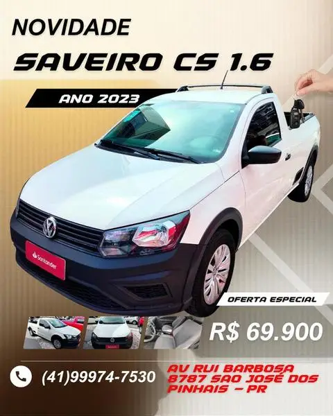 Carro Volkswagen Saveiro 2023 Cross Cabine Dupla