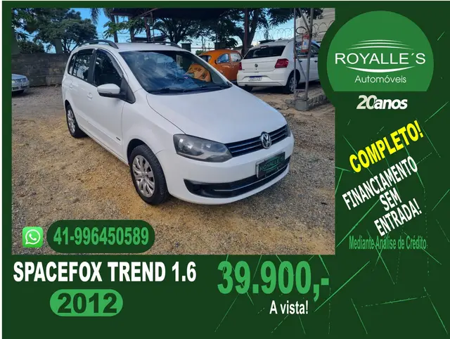 Carro Volkswagen SpaceFox 2012 1.6 8V (Flex)
