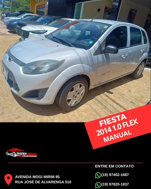 Carro Ford Fiesta Hatch 2014 S Rocam 1.0 (Flex)