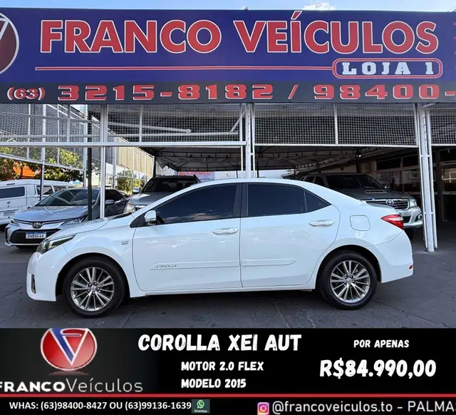 Carro Toyota Corolla 2015 2.0 XEi Multi-Drive S (Flex)