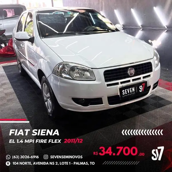 Carro Fiat Siena 2012 1.4 8V (Tetrafuel)