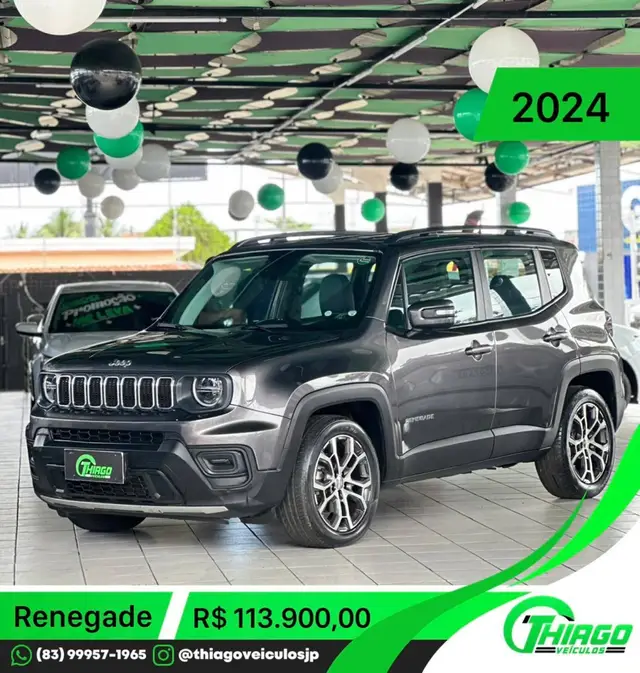 Carro Jeep Renegade 2024 Longitude T270 1.3 Turbo 4x2