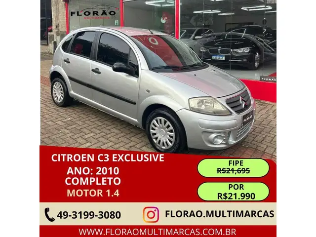 Carro Citroën C3 2010 Exclusive 1.4 8V (flex)