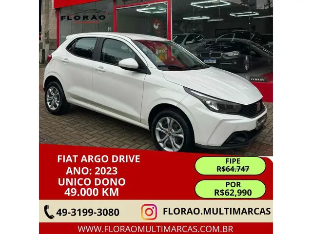 Carro Fiat Argo 2023 Drive 1.0 (Flex)