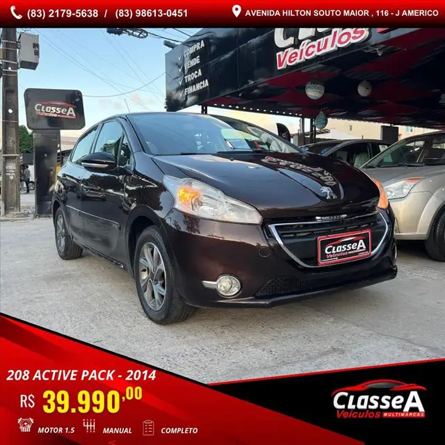 Carro Peugeot 208 2014 Active Pack 1.5 8V (Flex)