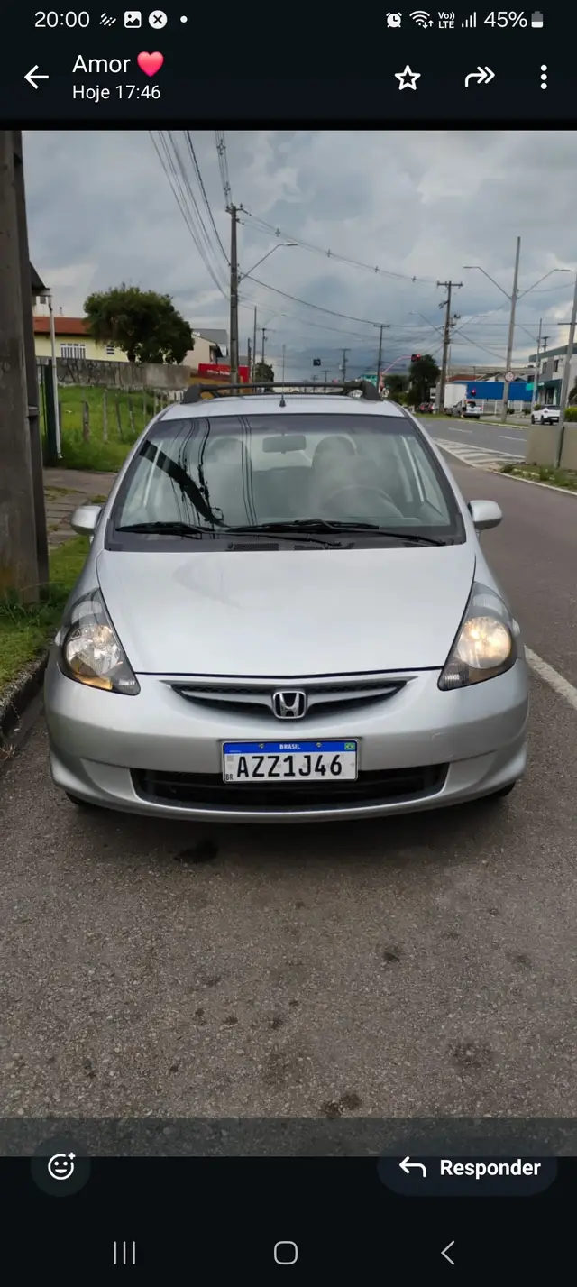 Carro Honda Fit 2008 LX 1.4 (aut)