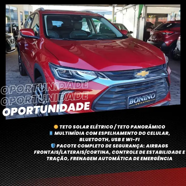 Carro Chevrolet Tracker 2023 Premier 1.2 Turbo (Aut.)