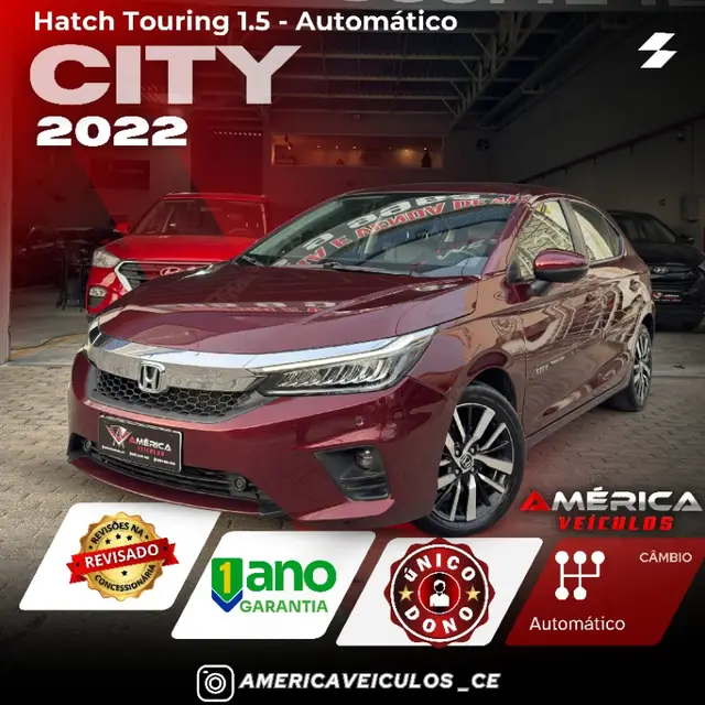 Carro Honda City Hatch 2022 Touring 1.5 (Aut)