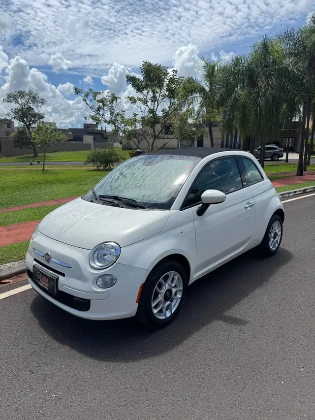 Carro Fiat 500 2014 Cabrio Dualogic 1.4 Evo (Flex)