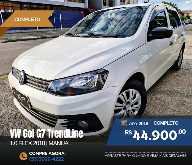Carro Volkswagen Gol 2018 1.0 MPI Trendline 12V 5p (Flex)