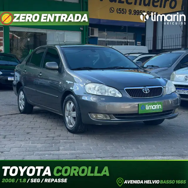 Carro Toyota Corolla 2006 Sedan SEG 1.8 16V (nova série) (aut)