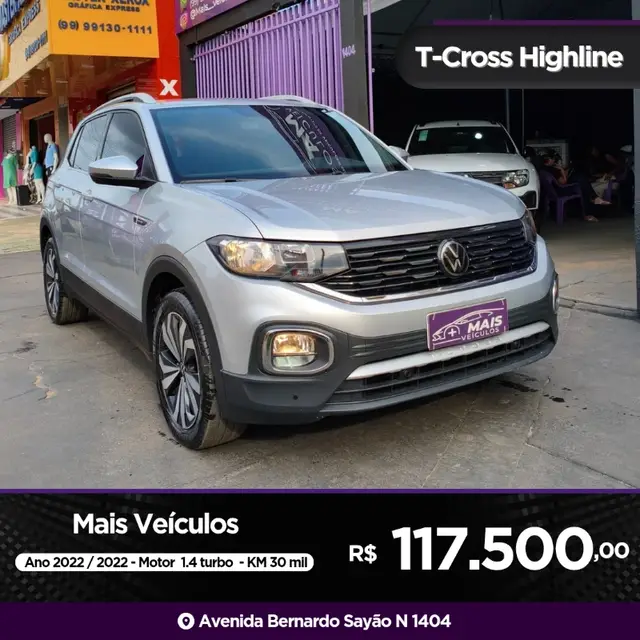 Carro Volkswagen T-Cross 2022 1.4 TSI Highline (Aut) (Flex)