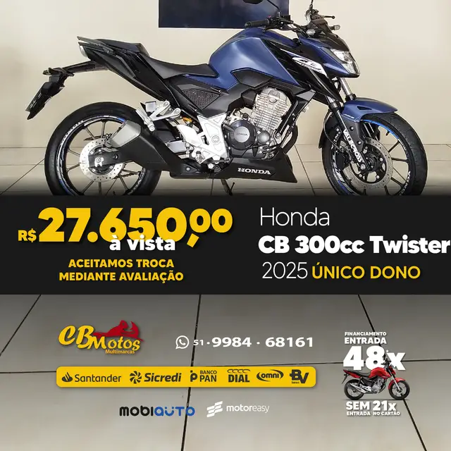 Moto Honda CB 300F Twister 2025 (ABS)