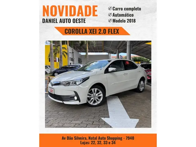 Carro Toyota Corolla 2018 2.0 XEi Multi-Drive S (Flex)
