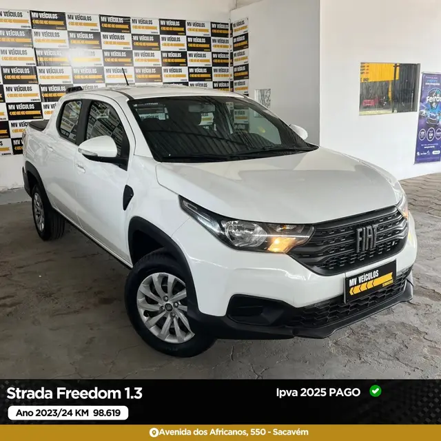 Carro Fiat Strada 2024 Freedom 1.3 Flex 8V CD