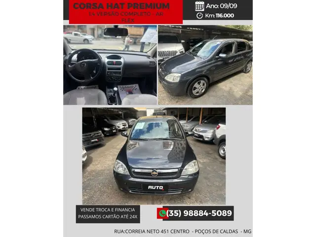 Carro Chevrolet Corsa Sedan 2009 Premium 1.4 (Flex)