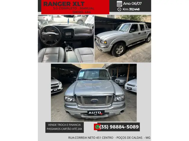 Carro Ford Ranger Cabine Simples 2007 Ranger XL 4x4 3.0 (Cab Simples)
