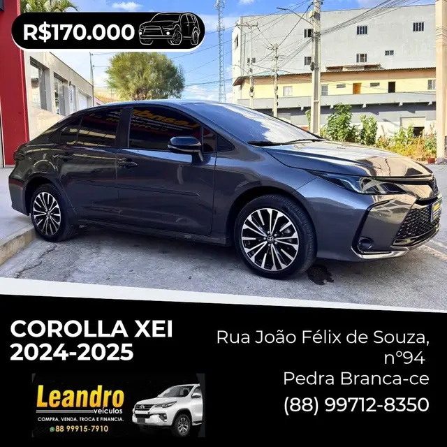 Carro Toyota Corolla 2025 XEi 2.0 Flex