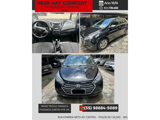 Carro Hyundai HB20 2018 1.0 Comfort (Flex)