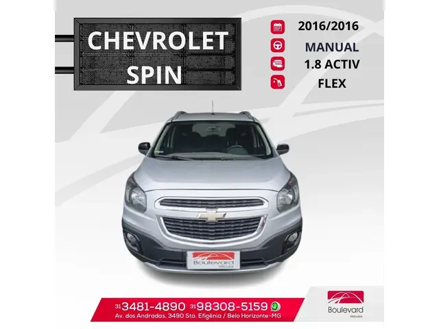 Carro Chevrolet Spin 2016 Activ 1.8 (Flex)