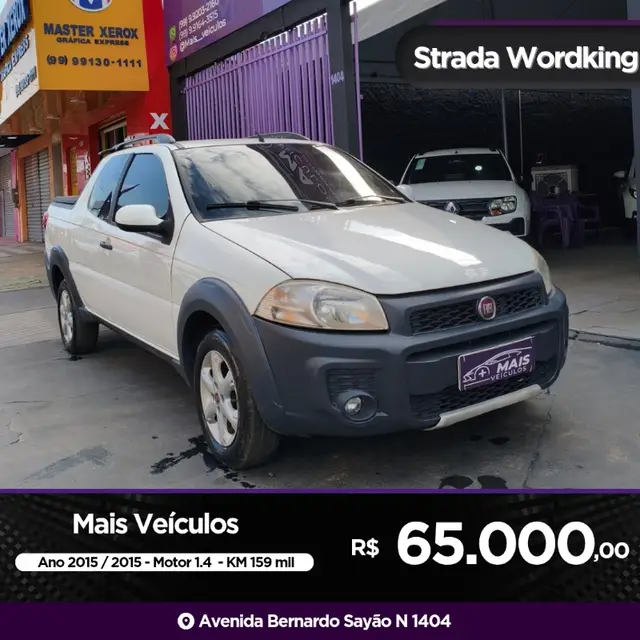 Carro Fiat Strada 2015 Working 1.4 (Flex) (Cabine Dupla)