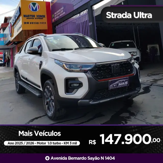Carro Fiat Strada 2026 Ultra CD 1.0 Turbo