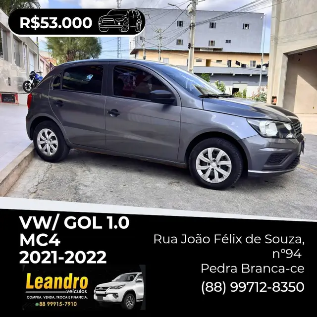 Carro Volkswagen Gol 2022 1.0 12v (Flex)