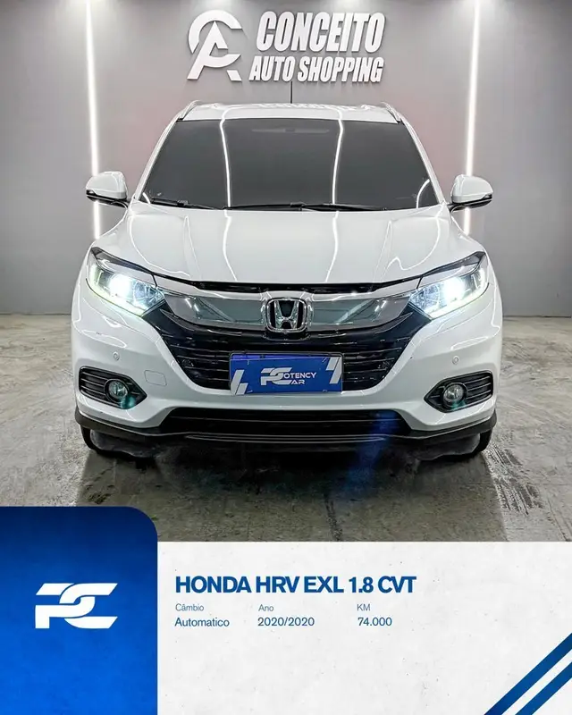 Carro Honda HR-V 2020 EXL CVT 1.8 I-VTEC FlexOne