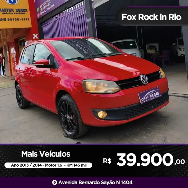 Carro Volkswagen Fox 2014 1.6 VHT Rock in Rio (Flex)