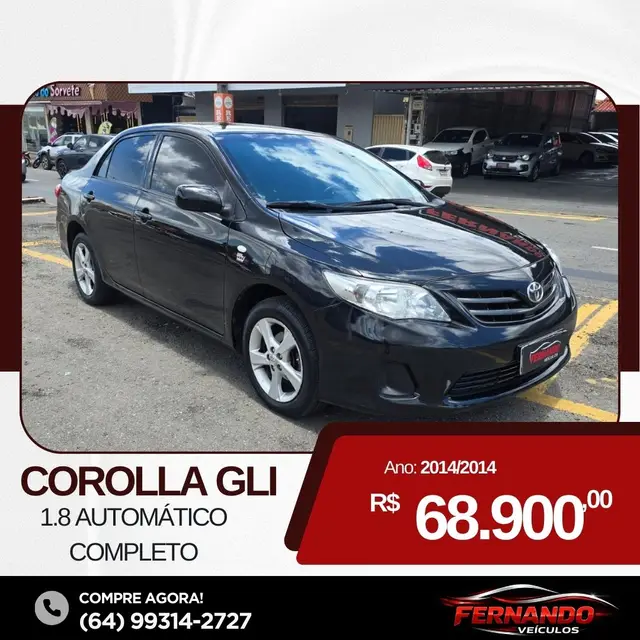 Carro Toyota Corolla 2014 Sedan 1.8 Dual VVT-i GLI (flex)