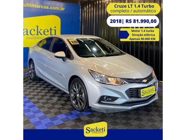 Carro Chevrolet Cruze 2018 LT 1.4 16V Ecotec (Aut) (Flex)