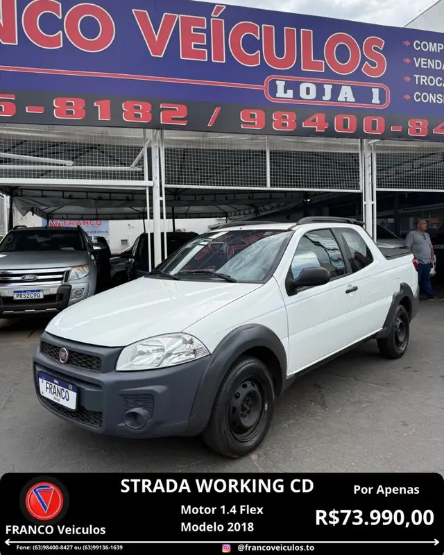 Carro Fiat Strada 2018 Hard Working 1.4 (Flex) (Cabine Dupla)