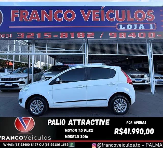 Carro Fiat Palio 2016 Attractive 1.0 Evo (Flex)