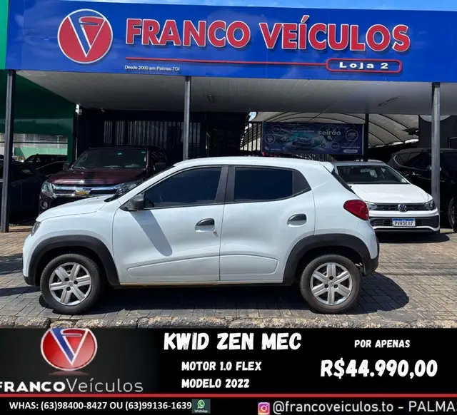 Carro Renault Kwid 2022 Zen 1.0 12v SCe (Flex)