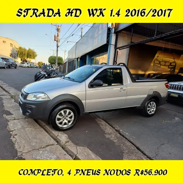 Carro Fiat Strada 2017 Hard Working 1.4 (Flex) (Cabine Simples)