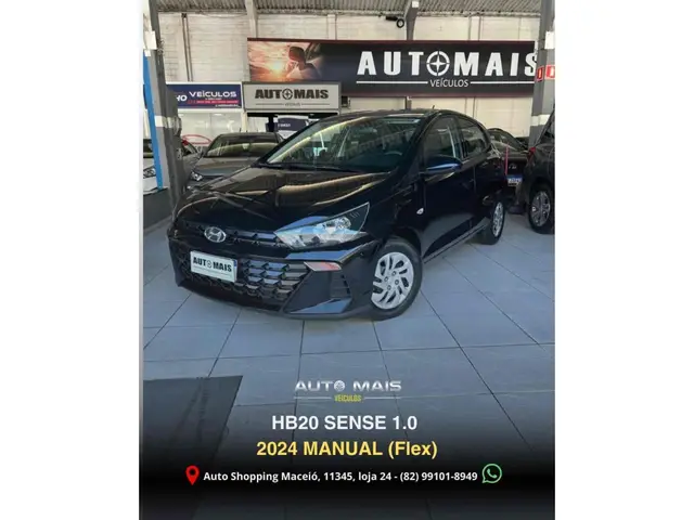 Carro Hyundai HB20 2024 Sense 1.0 (Mec.)