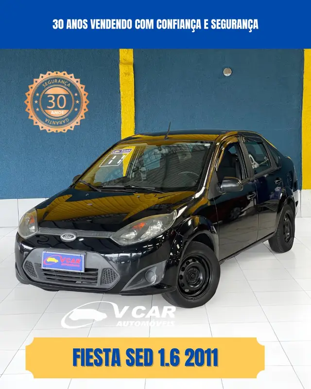 Carro Ford Fiesta Sedan 2011 1.6 (Flex)