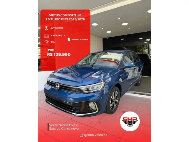 Carro Volkswagen Virtus 2026 Comfortline 200 TSI